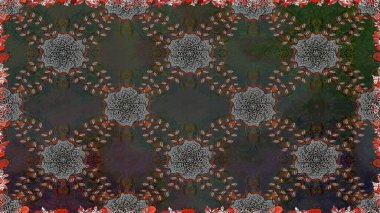 Küçük çiçekli basit, dikişsiz desen. Raster illüstrasyonu. Moda baskısı, albüm, ambalaj kağıdı ve duvar kağıdı için zarif dekoratif süslemeler. Gri renkte şirin çiçekler.