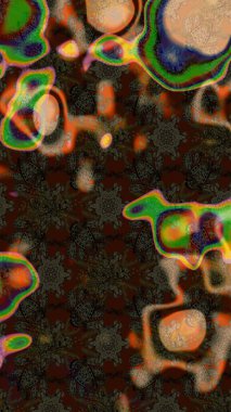 Güzel çiçek deseni. Düz Çiçek Elementleri Tasarımı. Kahverengi renkli çiçekler. Renkli Bahar Teması çizim şablonu.