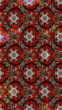 Düz Çiçek Elementleri Tasarımı. Sevimli çiçek raster deseni. Sketch Colour Spring Theme eskiz kalıbı. Kahverengi renkte çiçekler.