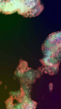 Eski usul. Renkli desenli eskiz deseni, gri çiçekler ve dekoratif elementlerle. Kumaş, tekstil, duvar kağıdı baskısı için. Raster illüstrasyonu. Taslak arkaplan.