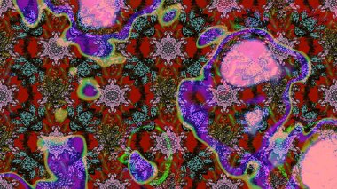 Güzel çiçek deseni. Kahverengi renkli çiçekler. Renkli Bahar Teması eskiz kalıbı. Düz Çiçek Elementleri Tasarımı.