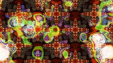 Çiçek rengi eskiz deseni. Raster çiçek izi. Klasik taslak çizimi.