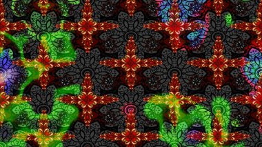 Siyah renkte güzel çiçekler, suluboya desenli, duvar kağıdı, kart ya da kumaş için fayanslı eskizler. Raster..