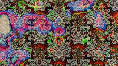 Şirin çiçek elementleri. Gri renkli çiçekler. Raster illüstrasyonu. Çizim.