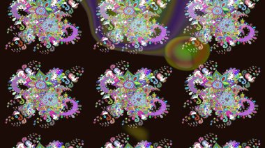 Tekstil tasarımı için gri renkli geleneksel halk çiçekleri buketi. Üzerinde gelincikler ve vadi zambakları olan renkli çiçek desenli nakış..