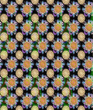 Modern stil dokusu. Çiçek desenli raster, siyah ve bej çizgi grafik deseni soyut raster arkaplan.