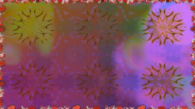 Kahverengi çiçekli kusursuz desen, suluboya çiçek deseni, sevimli çiçek, duvar kağıdı, kart veya kumaş için fayanslı. Raster - stok.