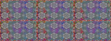 Sorunsuz vintage. Raster şirin kumaş deseni. Bahar Tema Dikişsiz desen arka plan rengi. Düz çiçek öğeleri tasarım.