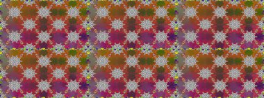 Çiçek arkaplan. Raster illüstrasyonu. Çiçek duvar kâğıdı. Kahverengi renkli şirin tekstil. Renkli, pürüzsüz desen.