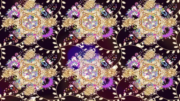 Etnik Mandala havlusu. Taslak süsleme izi. Sınır Kızılderili çiçekli paisley patten. Tebrik kartı geçmişi, boyama kitabı, arkaplan ve tekstil için kullanılabilir. Raster Henna tarzı.