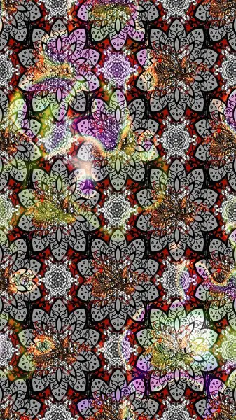 Suluboya tarzında gri renkli çiçekler. Raster illüstrasyonunda çiçek deseni çizimi.