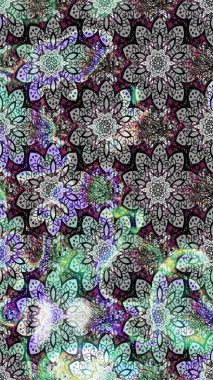 Düz Çiçek Elementleri Tasarımı. Renkli Bahar Teması eskiz kalıbı. Parlak arkaplan eskiz desenli çiçekli fantezi tasarımı.