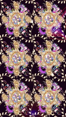 Çiçekli karalama şeklinde Raster çiçek deseni. Yumuşak, bahar çiçekli arka plan. Siyah renkte çiçekler.