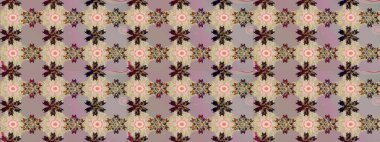 Çiçekli karalama şeklinde Raster çiçek deseni. Bej renkli çiçekler. Nazik, narin çiçek arkaplanı.
