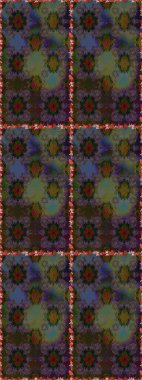 Çiçekler, suluboya ile sorunsuz çiçek desenli. Raster desen. Fantezi kumaş deseni.