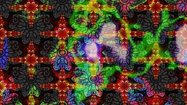 Çiçekli karalama şeklinde Raster çiçek deseni. Nazik, narin çiçek arkaplanı. Siyah renkte çiçekler.