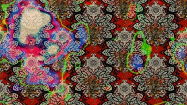 Zentangle soyut çiçekleri. Karalama çiçeği. Raster illüstrasyonu. Güzel kumaş deseni. Renkli Bahar Teması eskiz kalıbı. Düz Çiçek Elementleri Tasarımı.