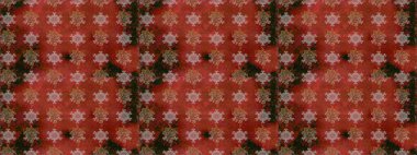 Suluboya kusursuz desen. Çiçek izi. Suluboya tarzında kahverengi ve kırmızı renkte çiçekler.