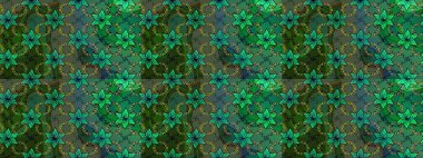 Yeşil ve mavi renkte çiçekler. Raster illüstrasyonundaki çiçek desenli çizim. Düz Çiçek Elementleri Tasarımı. Renkli Bahar Teması çizim şablonu.