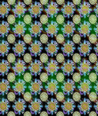 Manzaralı çiçek deseni. Üst manzara, yumuşak nötr ve yeşil renk tarzı. Çiçek kompozisyonu, el boyası, hassas şablon. Sevgililer günü ve tebrik kartı konsepti için şık bir davet.