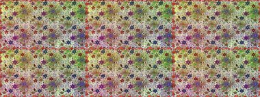 Sevimli, pürüzsüz desenli, küçük çiçekli, klasik tarzda. Moda arka planında parlak buketler. Kumaş, duvar kağıdı ve kağıt üzerine baskı yapmak için gelişen arka plan. Raster illüstrasyonu.