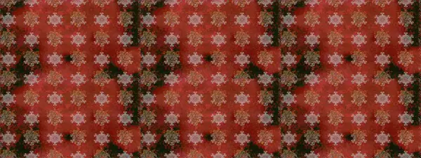 Suluboya kusursuz desen. Çiçek izi. Suluboya tarzında kahverengi ve kırmızı renkte çiçekler.