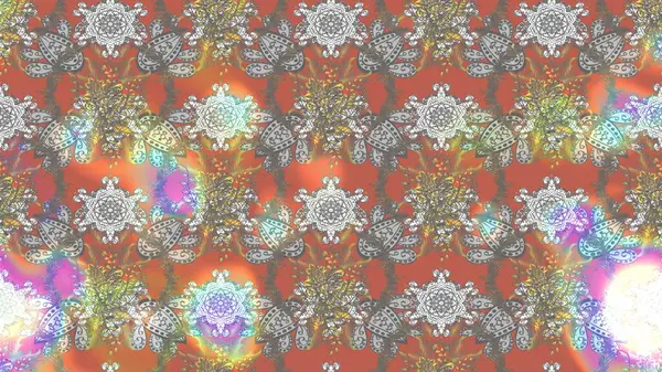 Çiçekli çiçek deseni, suluboya. Gri renkli çiçekler. Renkli bahar temalı eskiz kalıbı. Düz Çiçek Elementleri Tasarım Raster illüstrasyonu.