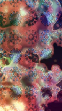 Anti-stres için soyut örnek sayfası. Kahverengi renklerde. Raster illüstrasyonu.