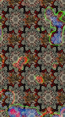 Raster düz çiçek çizim deseni. Gri renkli çiçekler. Tasarım hediye paketi, tebrik kartları, posterler ve afiş tasarımı.