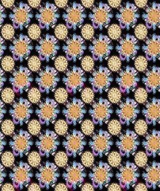 Çiçeklerle kusursuz desen. El çizimi. Suluboya çizimi. Siyah ve bej renkli çiçekler.