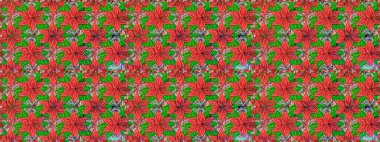 Düz Çiçek Elementleri Tasarımı. Çiçeksiz desenli arka plan, yaz çiçekleri. Renkli Bahar Temalı Kusursuz Arkaplan. Yeşil renkte çiçekler.