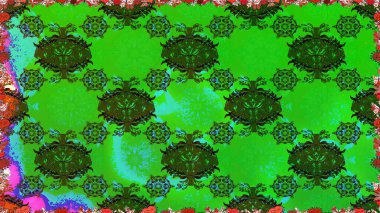 Sorunsuz vintage. Raster şirin kumaş deseni. Bahar Tema Dikişsiz desen arka plan rengi. Düz çiçek öğeleri tasarım.