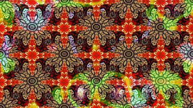 Raster güzel bir çiçek deseni çizmiş. Bahar mevsimi. Tatil havası. Nazik romantik baskı. Kırmızı renkte çiçekler.