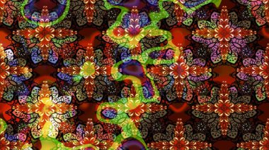 Çiçekli çiçek deseni, suluboya. Kahverengi renkli çiçekler. Renkli Bahar temalı eskiz kalıbı. Düz Çiçek Elementleri Tasarım Raster illüstrasyonu.