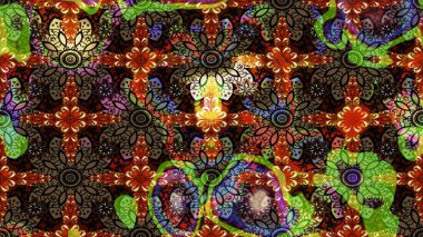 Şirin çiçek elementleri. Raster illüstrasyonu. Taslak desenli, modaya uygun kumaş deseni. Renkli Bahar Teması eskiz kalıbı. Düz Çiçek Elementleri Tasarımı.