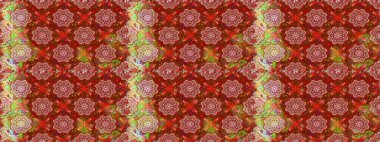 Çiçekli bahar çiçekleri. Küçük çiçekte güzel bir desen. Küçük renkli çiçekler. Moda baskıları için zarif bir şablon. Motley illüstrasyonu. Kusursuz..