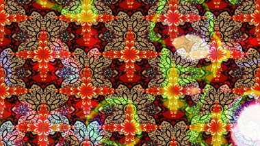 Çiçek kırmızısı eskiz deseni. Raster çiçek izi. Klasik taslak çizimi.