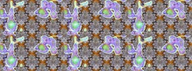 Raster illüstrasyonu. Raster deseni. Küçük çiçekteki sevimli çiçek deseni. Gri renkte yaz çiçekleri.