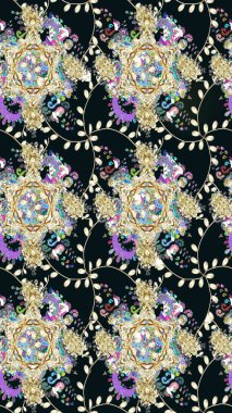 Küçük çiçekteki sevimli çiçek deseni. Gri renkli çiçekler.