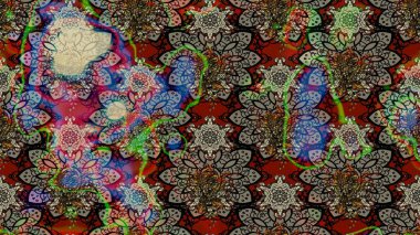 Küçük çiçekteki sevimli çiçek deseni. Raster illüstrasyonu. Tony 'nin kumaş kalıbını çiz. Modaya uygun kumaş deseni.