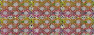 Raster deseni. Gri renkte yaz çiçekleri. Küçük çiçekteki sevimli çiçek deseni. Raster illüstrasyonu.