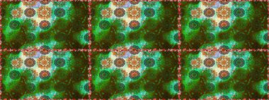 Çiçek deseni. Raster kusursuz. Güzel kumaş deseni. Düz Çiçek Elementleri Tasarımı. Renkli Bahar Teması Kusursuz Arkaplan.