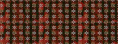 Sevimli çiçek raster deseni. Kahverengi ve gri renkli çiçekler. Renkli Bahar Temalı Kusursuz Arkaplan. Düz Çiçek Elementleri Tasarımı.