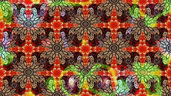 Raster güzel bir çiçek deseni çizmiş. Bahar mevsimi. Tatil havası. Nazik romantik baskı. Kırmızı renkte çiçekler.