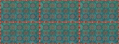 Şirin çiçekler. Satır seamless modeli. Rasterleştirme Trendy kumaş deseni.