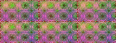 Suluboya kusursuz desen. Çiçekler suluboya tarzında yeşil renkte. Çiçek izi.