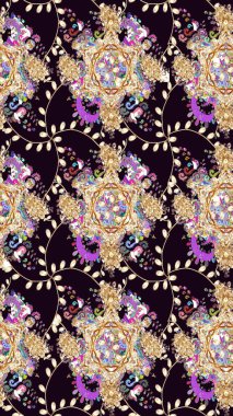 Doodle çiçekler ve dalları, otlar ve çiçekler. Elle çizilmiş. Raster resim. Güzel kumaş deseni.