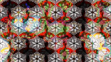 Ağaç dallı bahar çiçekleriyle desen, çiçek siluetiyle nötr renkler. Raster deseni.