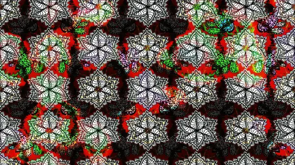 Küçük çiçekteki sevimli çiçek deseni. Raster illüstrasyonu. Çizim.