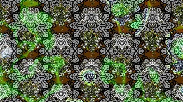 Nakış desenli çiçek deseni. Renkli grunge soyut arkaplanı kologri çiçeklerle süslüyor. İzler, kumaş, duvar kağıtları, tekstil için raster dokusu.